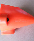 Close-up of an orange Sport Master Flusher Pro For Marine Engines, Durable Flush System F002 Replacement Part on cardboard surface.