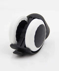 Slick Rolling Office Chair Wheels With Silent Non Marking Pu Twin Rollers For Smooth Desk Ride and Hardcore Floor Guarding close-up.