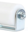 Slide Gate Guide Roller 3 Inches With UHMW Nylon Wheel And Post Welded Bracket, close-up view