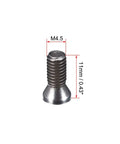 Heavy Duty M4.5 X 11 Mm Torx Head Screws For Carbide Insert Swap showcasing threaded design and measurements for precision fitting.