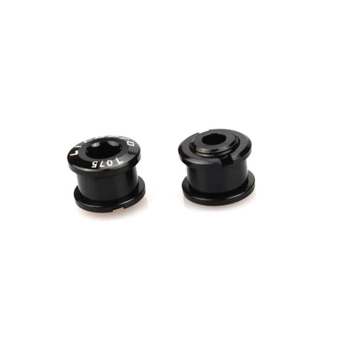 Lightweight CNC Machined 7075 Aluminum Single Chainring Bolts 5 Pack M8 For Road Mountain BMX MTB And Fixie Bikes Black Finish