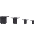 Heavy Duty Low Impact Socket Adapter Kit For Mechanics 4 Pieces Chrome Vanadium Steel Set With Magnetic Design To Tackle Hard Reach Bolts And Master Tough Jobs In Tight Confined Spaces Effortlessly. Four black socket adapters