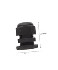 Black component from 100 Piece Cable Connectors And Glands Kit Made From PP Material For DIY Friendly Setup Waterproof Wire Glands Joints.