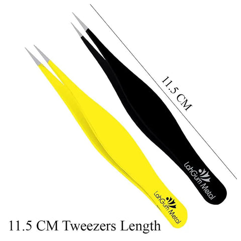 Ultra Precise Pointed Tweezers For Ingrown Hair Removal Extra Thin Stainless Steel Fine Tip Facial Hair Remover, 11.5 cm