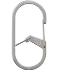 G-Series Dual Chamber Carabiner Size 3 Stainless Steel 1 Pack For Keys And Grab And Go Gear, Easy Clip On, Secure Inner Gate Design, Durable Key Clip