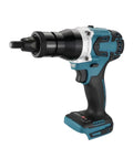 High Power Brushless Electric Rivet Nut Gun Kit with Automatic Riveter Heads, cordless design, ideal for aluminum, iron, and steel riveting