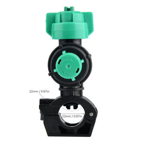 Side view of Durable Spray Nozzle For Agricultural Crops And Garden Pesticides With Adjustable Flow Rate Knob Wear Resistant Material