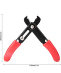 Wisoqu Electrical Wire Stripper Cutter Pliers with red anti-slip grip, 5.1 in long, high strength steel for precise cutting.