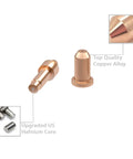Copper alloy electrodes from 40A Plasma Cutter Tips Drag Shields And Electrodes Kit For XT40 Torch And Hobart Airforce 40i XT40R XT30R