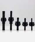 BBTUS PA66 automotive spring check valves set of 5, black plastic, high-temp corrosion resistant, sizes 1/8-5/16 in