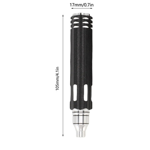 Get A Solid Four In One Rc Hex Key Set With Aluminum Steel Bits For Drones And Rc Cars To Make Quick Work Of Tweaks And Fixes No Hassle Required 105mm black handle