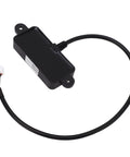 Ultrasonic Sensor For Vehicle Detection And Parking, A No Brainer Pick For Robot Obstacle Avoidance, Stable Output And Wide Range From 3cm To 450cm, IP67 Waterproof Design, Easy Plug In For DIY Cars And Smart Vehicles shown with cable.