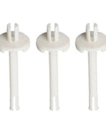 Heavy Duty Sewing Machine Spool Pin 141000516 Built Tough for Garment Making and Pro Tailoring, set of three white pins.