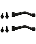 Two Pack Post Mount Disc Brake Adapter For 180mm Rotors with screws, CNC Machined 7075 Aluminum, Front or Rear MTB Converter