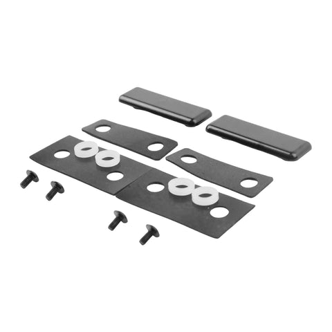 Ultimate 2 Pack Outer Hinge Repair Kit Replaces 710001 For After 1973 Snugtop Camper Shells With Glass Rear Doors Easy Fix Super Durable, black iron plates and screws
