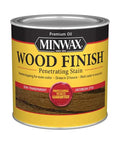 Forty Pack Of Half Pint Oil Based Wood Stain Delivers A Rich Jacobean Wash Over Furniture And Cabinet Trim Quick Dry Build Prevents Laps While Giving You A Super Smooth Finish That Totally Kicks Your Home Makeover Game Up A Real Nice Level - Minwax wood finish can with Jacobean color.