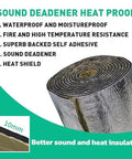 10mm Thick Sound Deadener Sheets For Chevrolet Silverado Electric Truck Bed Audio Insulation Panels Heat proof heat shield roll