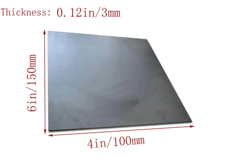 Pro Grade High Purity Carbon Plate Set For EDM Milling 6x4 Inch Sheets Pack Of 2 In Thicknesses 0.12 Inch, durable material
