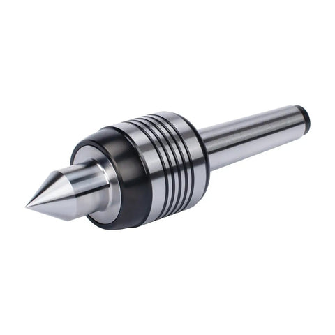 MT2 Morse Taper Live Center for Lathe Tailstock, 60-degree point, precision steel bearing, rotating head, ideal for metalworking
