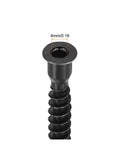 Heavy Duty Hex Socket Countersunk Head Self Tapping Screws Set Black Carbon Steel close-up showing 4mm diameter