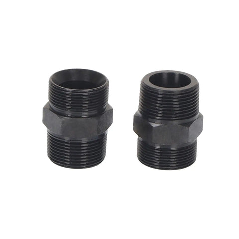 High Pressure Straight Hydraulic Fitting Adaptor Converts Metric Threads To Male Pipe Thread Connector Supports M14 M16 M18 M20 Sizes 1 8 1 4 Inch Ports black steel adapters