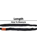 Two Pack Black Endless Round Slings Heavy Duty Polyester Lifting Slings With 5300 Lbs Vertical Capacity 4240 Lbs Choker Capacity 10600 Lbs