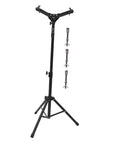 Adjustable 12 Inch Snare Drum Practice Rack And Folding Tripod Stand With Heavy Duty Alloy Build for studio use.