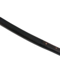 Hand Forged Japanese Tanto Short Sword 15 Inch Tempered T10 Steel With Full Tang Ebony Wood Sheath Bamboo Nail Accents