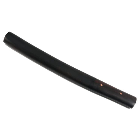 Hand Forged Japanese Tanto Short Sword 15 Inch Tempered T10 Steel With Full Tang Ebony Wood Sheath Bamboo Nail Accents