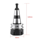Heavy Duty Iso30 Balance Collet Chuck Forged From Solid Stainless Steel To Handle Blazing Rpm Cnc Jobs With Killer Grip and Ridiculous Extended Durability On All Machines, 120mm height, 50mm base.