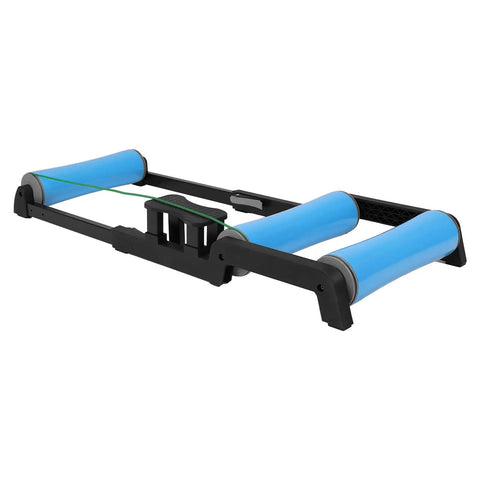 Whisper Quiet Cycling Trainer Platform With Anti Slip Foldable Aluminum Roller for Detachable Racing and Strength Training