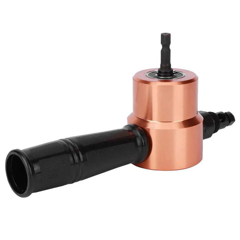 Double Headed Sheet Metal Nibbler Drill Attachment Electric Power Cutter Tool For Auto Body Repair Aluminum Steel Copper Puncher Accessory close-up view