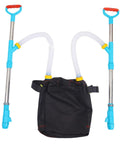 Backpack Spreader Sprayer For Granular Fertilizer And Manure, Handy Metal Double Handle, Garden And Farm Distributor For Agriculture Use