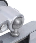 Close-up of hinge mechanism on Beefy Aluminum Electric Drill Stand For Drill Press Use, showing heavy-duty aluminum alloy construction.