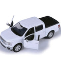 Ford F 150 Lariat Crew Cab Die Cast Truck 1 24 Scale With Opening Doors And Detailed Interior White 79363WH Not Remote Control Toy Car