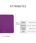 PERFECTSIGHT purple microfiber cleaning cloth, 5.7 x 6.7 in, nylon/polyester blend