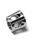 Eight Hole Pattern Air Cap For GHAC Swallowtail Airbrush, Needle Protection Nozzle Cap, shown in stainless steel finish