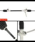 Electronic Power Steering Rack And Pinion Assembly For Chevrolet Beat Spark with black dust boots and silver input shaft.
