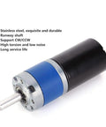 12V Mini Gear Motor With High Torque And Smooth Brushless Speed Reduction For Robotic Projects 36mm Case Silent Output Shaft