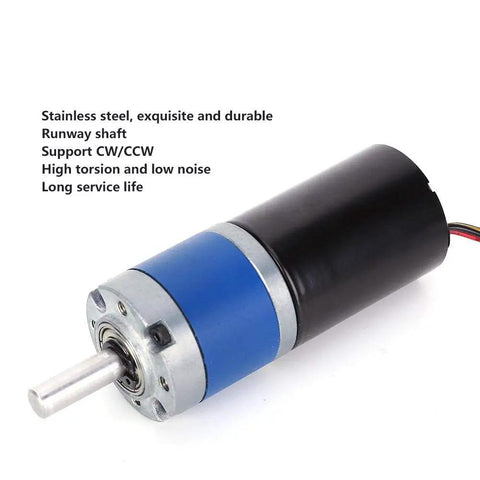 12V Mini Gear Motor With High Torque And Smooth Brushless Speed Reduction For Robotic Projects 36mm Case Silent Output Shaft