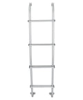 52 Inch Universal RV Ladder Heavy Duty Aluminum For RVs Campers And Cargo Vans Lightweight Yet Rock Solid Access Solution With Secure Screw Joined Design For Stable Climb And No Fuss Storage Silver, front view