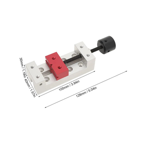 50mm Mini Flat Clamp Vise Built For The Shop With Durable Aluminum Construction.