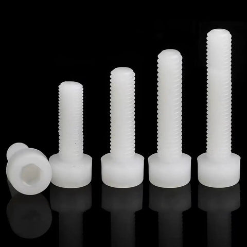 Kickass PTFE Hex Socket Cap Head Screw Assortment Kit M3 M4 M5 M6 M8 M10 M12 DIN912 Standard white hex bolts