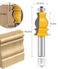 Image of a Half Inch Shank Molding Router Bit Set For Edge Rounding And Roundover Beading Five Piece Pro Grade Carbide Cutter CNC Woodworking Bits