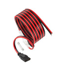 Heavy Duty 16AWG 1.5M CB Radio Power Cord 3-Pin 2-Wire With 15A Fuse, Battery Direct Power Cable rolled with connector and fuse