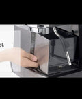 Professional Single Pump Semi Automatic Espresso Coffee Machine For Home Brew Barista Style Shots Stainless Steel Body 2.5L