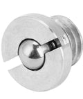 Heavy Duty Stainless Steel Ball Plungers M5x5 Flanged Threaded Spring Plunger 5 Pack close-up showing ball tip and flanged design.
