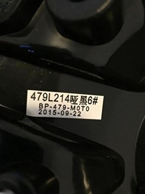 Black Wheel Center Cap 479L214 HT 005-019 Replacement Dope Look No Screws Included Durable Black Finish OEM Style closeup