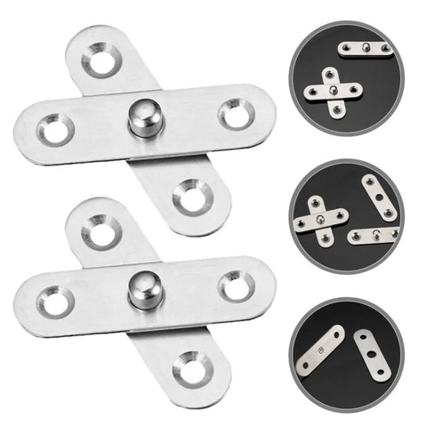 Hidden Door Pivot Hinges 12 Pack Heavy Duty Stainless Steel For Effortless Opening And Closing Invisible Cabinet Hinges