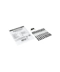 Badass 12U Wall Mount Server Cabinet installation hardware kit including screws and a manual for network gear housing black.
